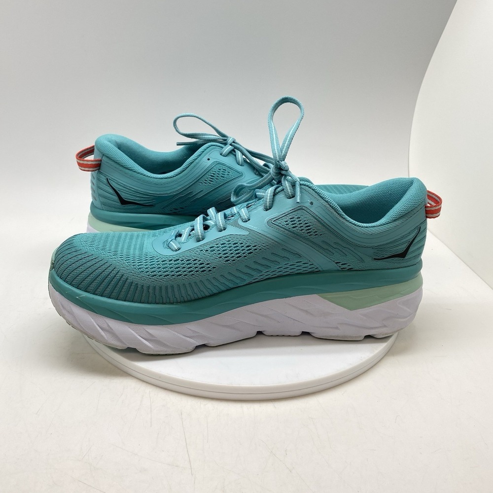 Hoka One One Sneakers Womens 10.5 Bondi 7 1110519 AEBL Blue Running Gym Shoes - Picture 7 of 10